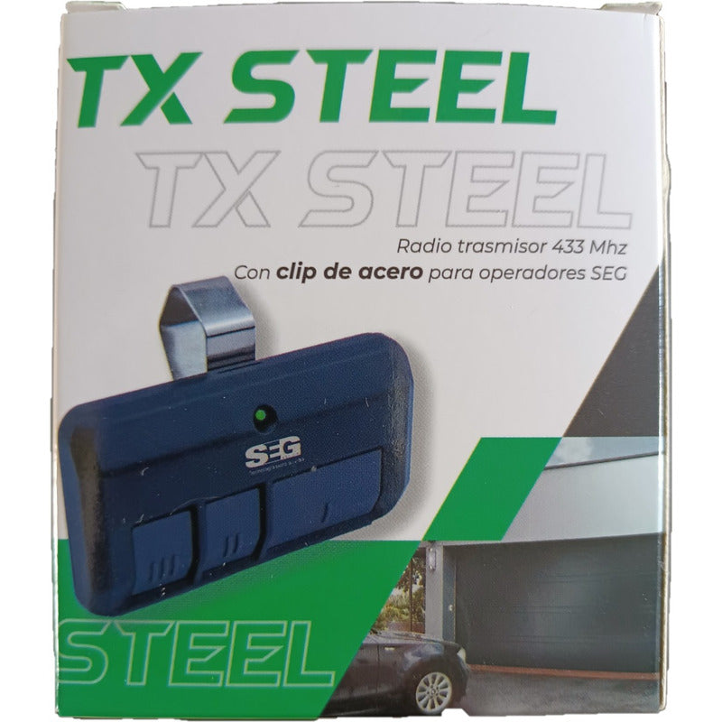 Control Remoto Seg Tx Steel De Visera Tres Botones