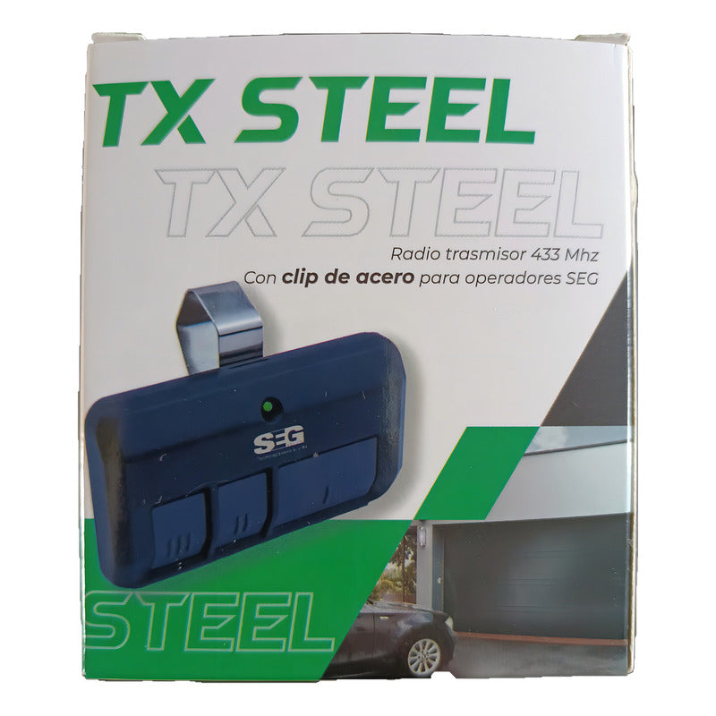 Control Remoto Seg Tx Steel De Visera Tres Botones