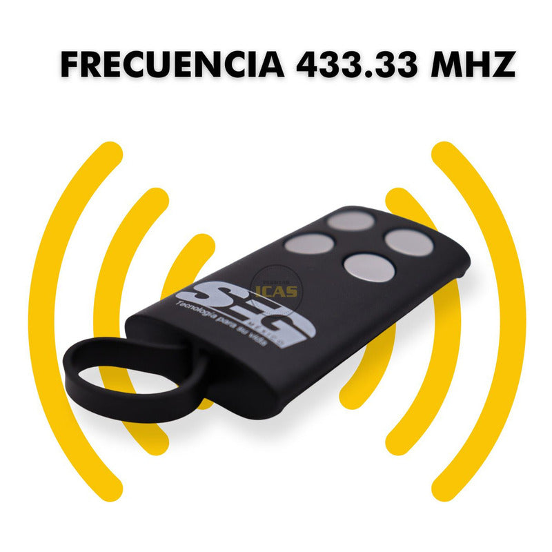 Control Seg Para Automatización De Portones Pistones Pivus 300 Seg, 4 Canales En 433mhz