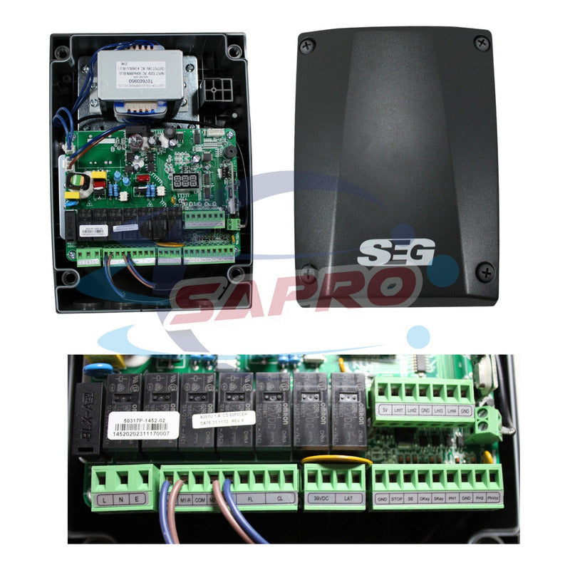 Pistones Seg Pivus Abat 400 Para Porton Electrico Color Negro