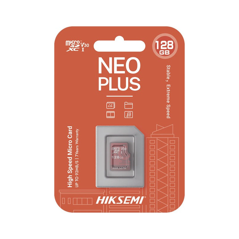 Memoria Microsd Hikvision Clase 10 128gb Videovigilancia